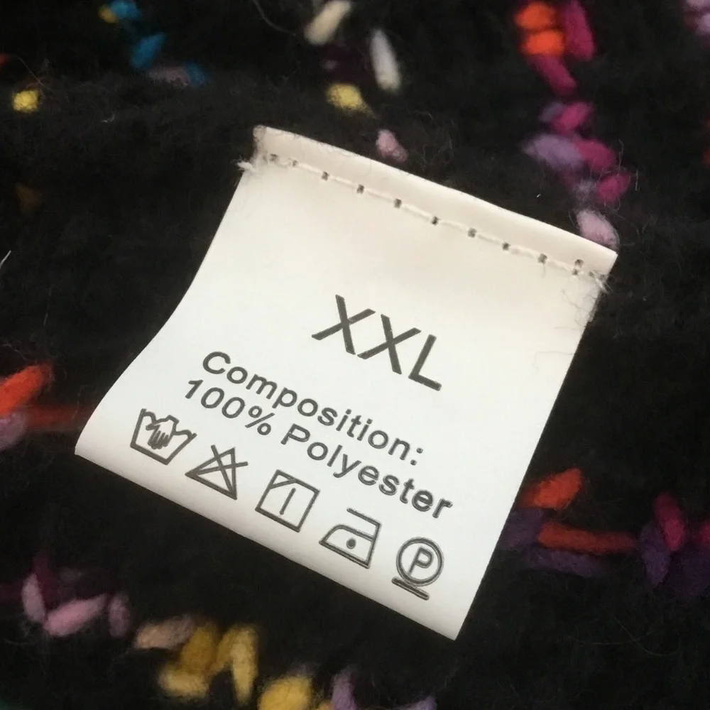 Multicolor Fringe Knit Coat - Picture 3 of 10